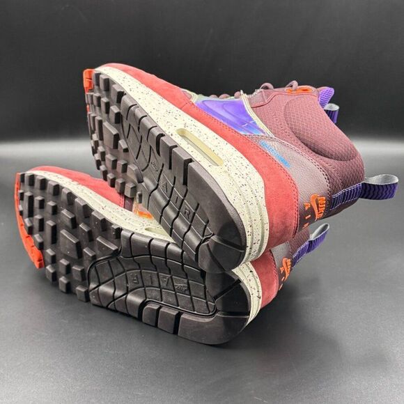 Nike Wmns Air Max 1 Mid Sneakerboot 'Deep Burgundy Iridescent' - Picture 8 of 10